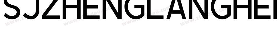 sjzhenglanghei regul字体转换